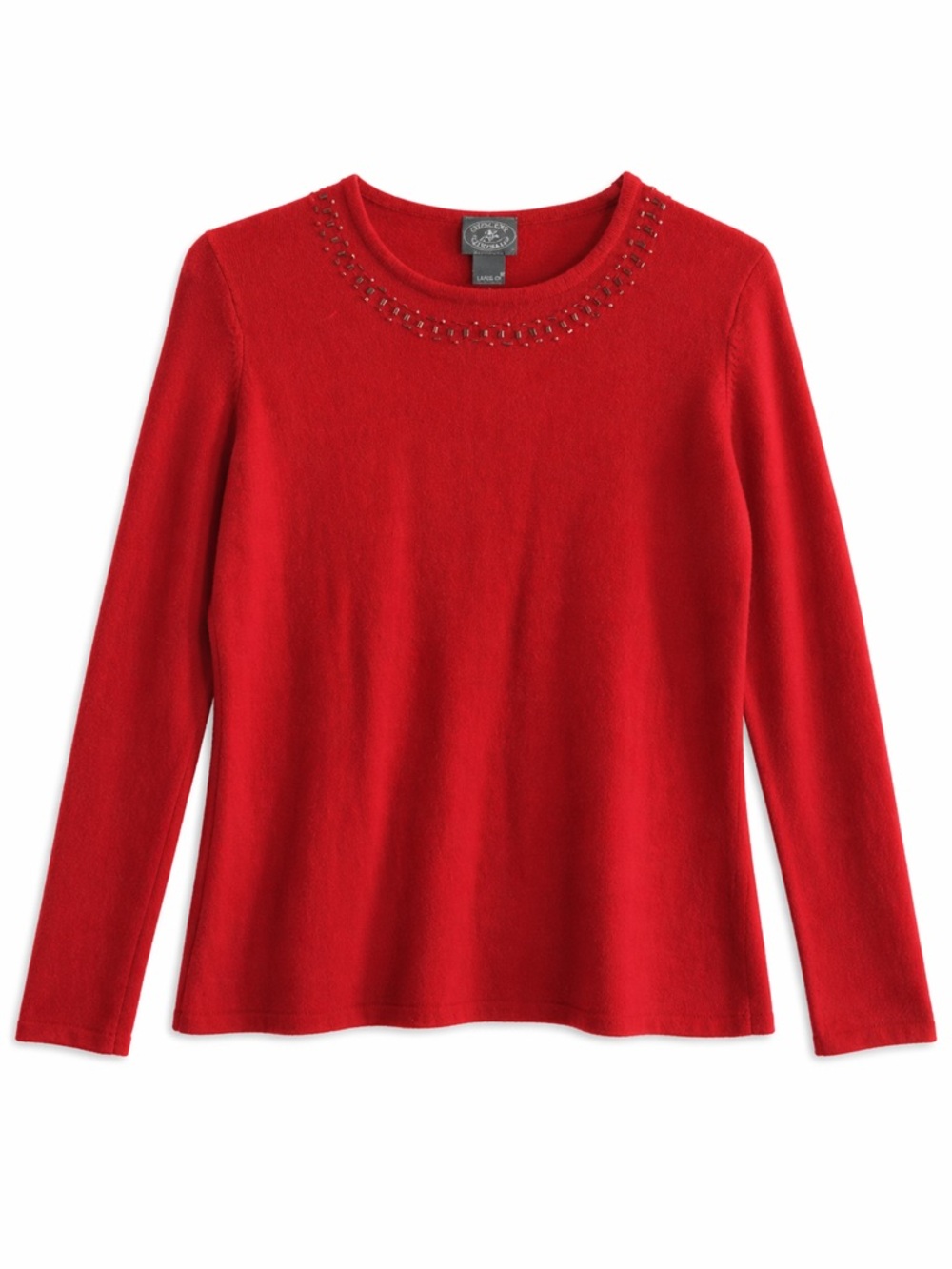 Designers Originals Women Sweater Long Sleeve Luxelon Vintage Red Size Small